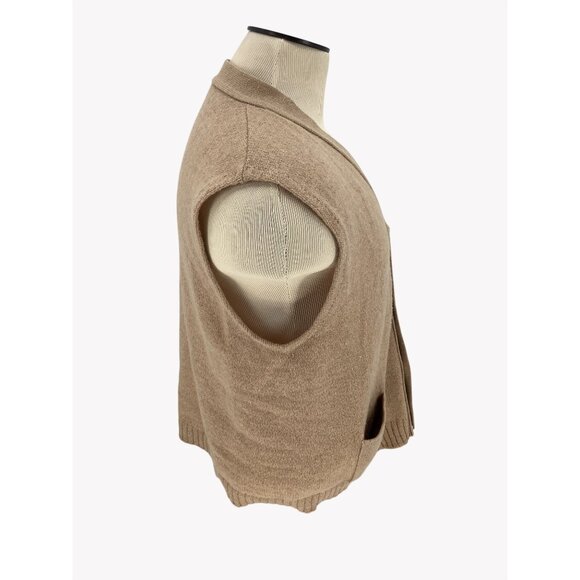 Vintage 70s Grunge Mens XL Distressed Kurt Cobain Cardigan Sweater Vest USA - Picture 2 of 7